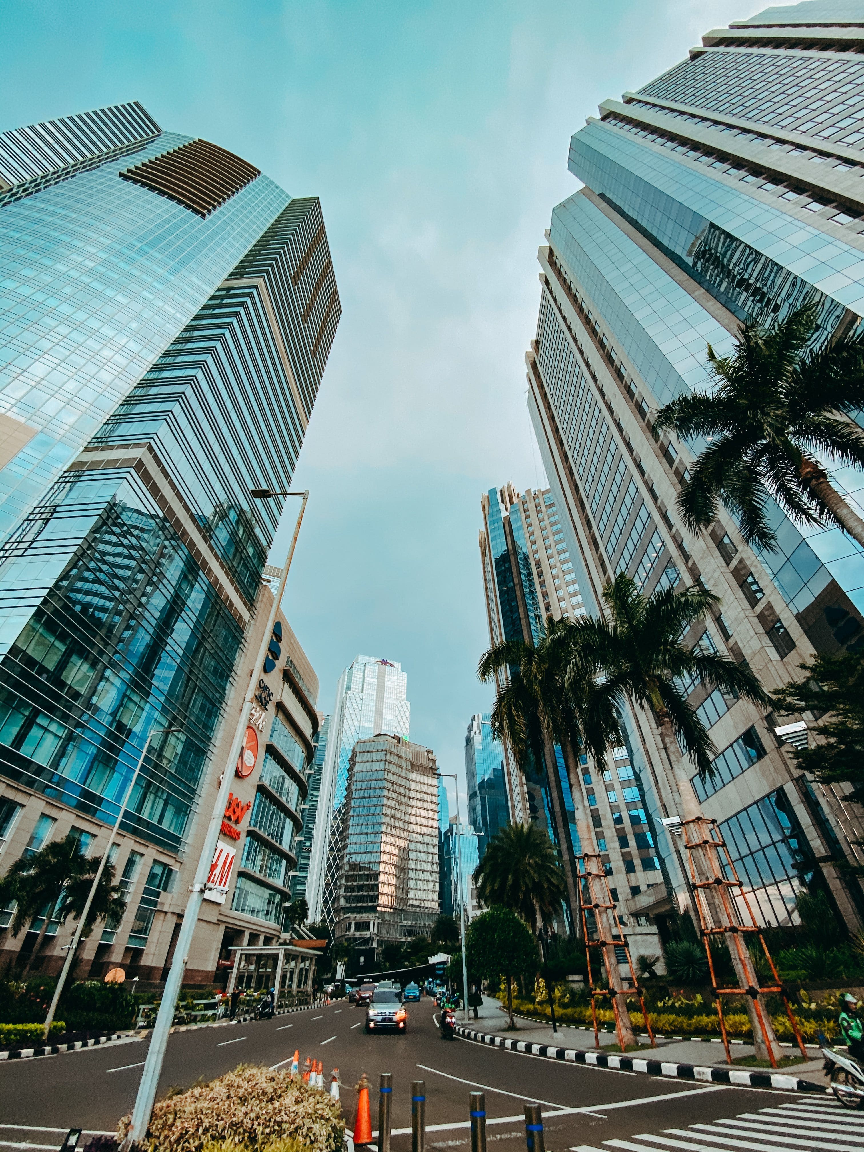 Jakarta business district from above